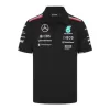 Mercedes AMG Petronas F1 Black Team Polo 2024 - buybasketballnow