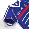 Retro ZIDANE #10 1998 France World Cup Home Soccer Jersey - buybasketballnow