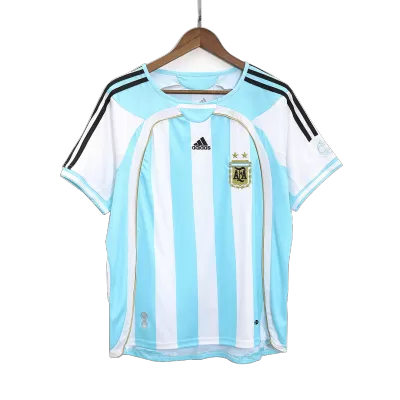 Retro 2006 Argentina Home Soccer Jersey - buybasketballnow