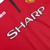 Retro 98/00 Manchester United Home Soccer Jersey - buybasketballnow