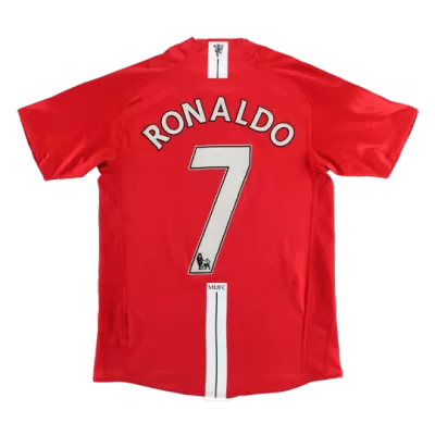 Retro RONALDO #7 2007/08 Manchester United Home Soccer Jersey - buybasketballnow