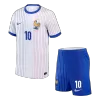 Kid's MBAPPE #10 France Away Soccer Jersey Kit(Jersey+Shorts) Euro 2024 - buybasketballnow