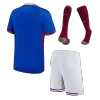 Kid's France Home Soccer Jersey Kit(Jersey+Shorts+Socks) Euro 2024 - buybasketballnow