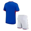 Kid's France Home Soccer Jersey Kit(Jersey+Shorts) Euro 2024 - buybasketballnow