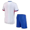 Kid's France Away Soccer Jersey Kit(Jersey+Shorts) Euro 2024 - buybasketballnow