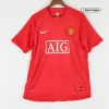 Retro 2007/08 Manchester United Home Soccer Jersey - buybasketballnow