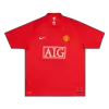 Retro 2007/08 Manchester United Home Soccer Jersey - buybasketballnow