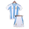 Kid's Argentina Home Soccer Jersey Kit(Jersey+Shorts) 2024 - buybasketballnow