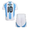 Kid's MESSI #10 Argentina Home Soccer Jersey Kit(Jersey+Shorts) 2024 - buybasketballnow