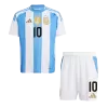 Kid's MESSI #10 Argentina Home Soccer Jersey Kit(Jersey+Shorts) 2024 - buybasketballnow