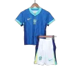 Kid's Brazil Away Soccer Jersey Kit(Jersey+Shorts) Copa America 2024 - buybasketballnow