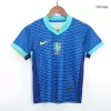 Kid's Brazil Away Soccer Jersey Kit(Jersey+Shorts) Copa America 2024 - buybasketballnow