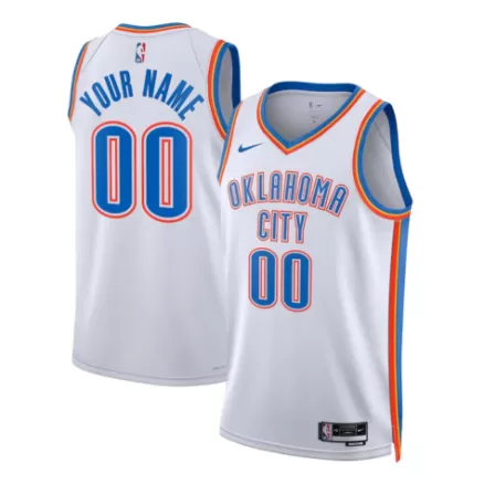 Men's Oklahoma City Thunder Swingman NBA custom Jersey - Association Edition - buybasketballnow