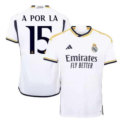 A POR LA #15 Real Madrid Home Soccer Jersey 2023/24 - buybasketballnow