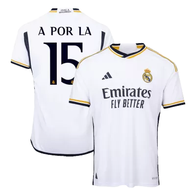 Authentic A POR LA #15 Real Madrid Home Soccer Jersey 2023/24 - buybasketballnow