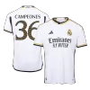 Authentic CAMPEONES #36 Real Madrid Home Soccer Jersey 2023/24 - buybasketballnow