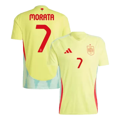 MORATA #7 Spain Away Soccer Jersey Euro 2024 - buybasketballnow