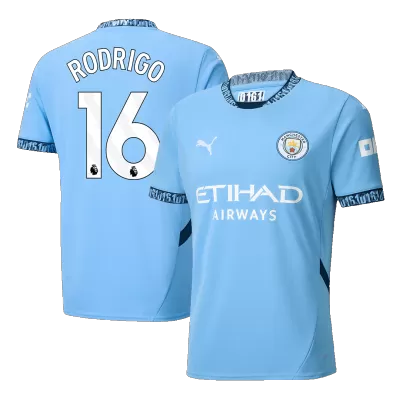 RODRIGO #16 Manchester City Home Soccer Jersey 2024/25 - buybasketballnow