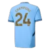 CHAMPIONS #24 Manchester City Home Soccer Jersey 2024/25 - buybasketballnow