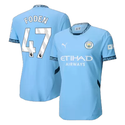 Authentic FODEN #47 Manchester City Home Soccer Jersey 2024/25 - buybasketballnow