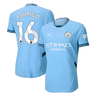 Authentic RODRIGO #16 Manchester City Home Soccer Jersey 2024/25 - buybasketballnow