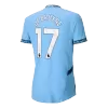 Authentic DE BRUYNE #17 Manchester City Home Soccer Jersey 2024/25 - buybasketballnow