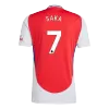 SAKA #7 Arsenal Home Soccer Jersey 2024/25 - buybasketballnow