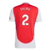 SALIBA #2 Arsenal Home Soccer Jersey 2024/25 - buybasketballnow