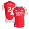 Authentic SALIBA #2 Arsenal Home Soccer Jersey 2024/25 - buybasketballnow