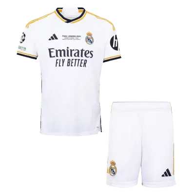 Real Madrid Home Soccer Jersey Kit(Jersey+Shorts) 2023/24 - UCL FINAL - buybasketballnow