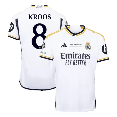 KROOS #8 Real Madrid Home Soccer Jersey 2023/24 - UCL FINAL - buybasketballnow