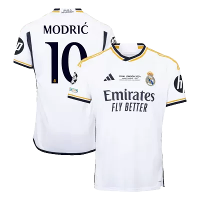 MODRIĆ #10 Real Madrid Home Soccer Jersey 2023/24 - UCL FINAL - buybasketballnow