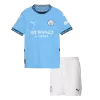 Kid's Manchester City Home Soccer Jersey Kit(Jersey+Shorts) 2024/25 - buybasketballnow