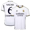 Authentic NACHO #6 CHAMPIONS Real Madrid Home Soccer Jersey 2023/24 - buybasketballnow