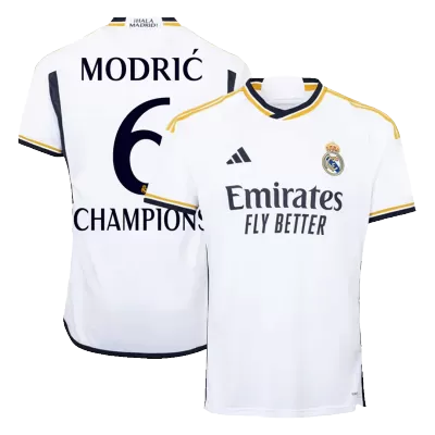 MODRIĆ #6 CHAMPIONS Real Madrid Home Soccer Jersey 2023/24 - buybasketballnow