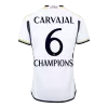 CARVAJAL #6 CHAMPIONS Real Madrid Home Soccer Jersey 2023/24 - buybasketballnow