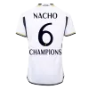 Authentic NACHO #6 CHAMPIONS Real Madrid Home Soccer Jersey 2023/24 - buybasketballnow