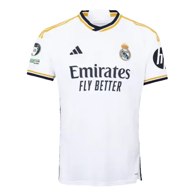 Real Madrid Home Soccer Jersey 2023/24 - UCL Champion 15 - buybasketballnow