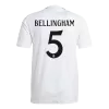 Authentic BELLINGHAM #5 Real Madrid Home Soccer Jersey 2024/25 - buybasketballnow