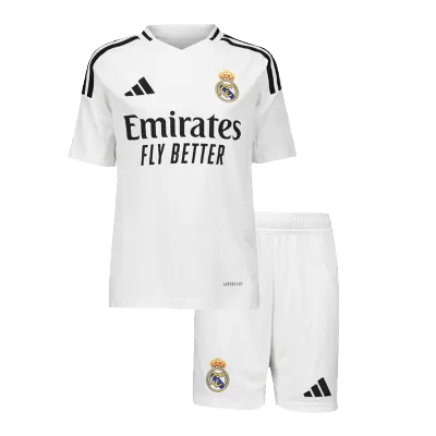 Kid's Real Madrid Home Soccer Jersey Kit(Jersey+Shorts) 2024/25 - buybasketballnow