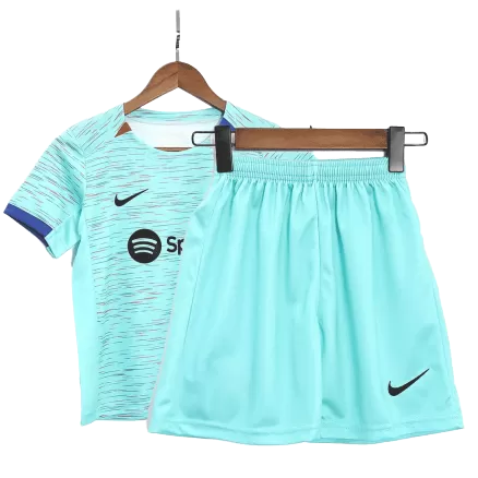 Kids Barcelona Custom Third Away Soccer Kits 2023/24 - buybasketballnow