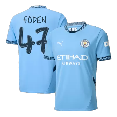 FODEN #47 Manchester City Home Soccer Jersey 2024/25 - UCL - buybasketballnow