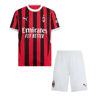 AC Milan Home Soccer Jersey Kit(Jersey+Shorts) 2024/25 - buybasketballnow