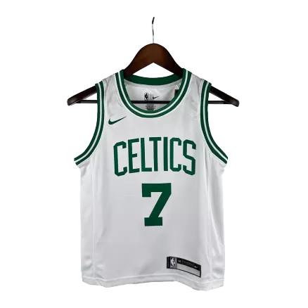 Kid's Boston Celtics BROWN #7 Swingman 2023/24 NBA White Jersey - City Edition - buybasketballnow