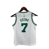 Kid's Boston Celtics BROWN #7 Swingman 2023/24 NBA White Jersey - City Edition - buybasketballnow