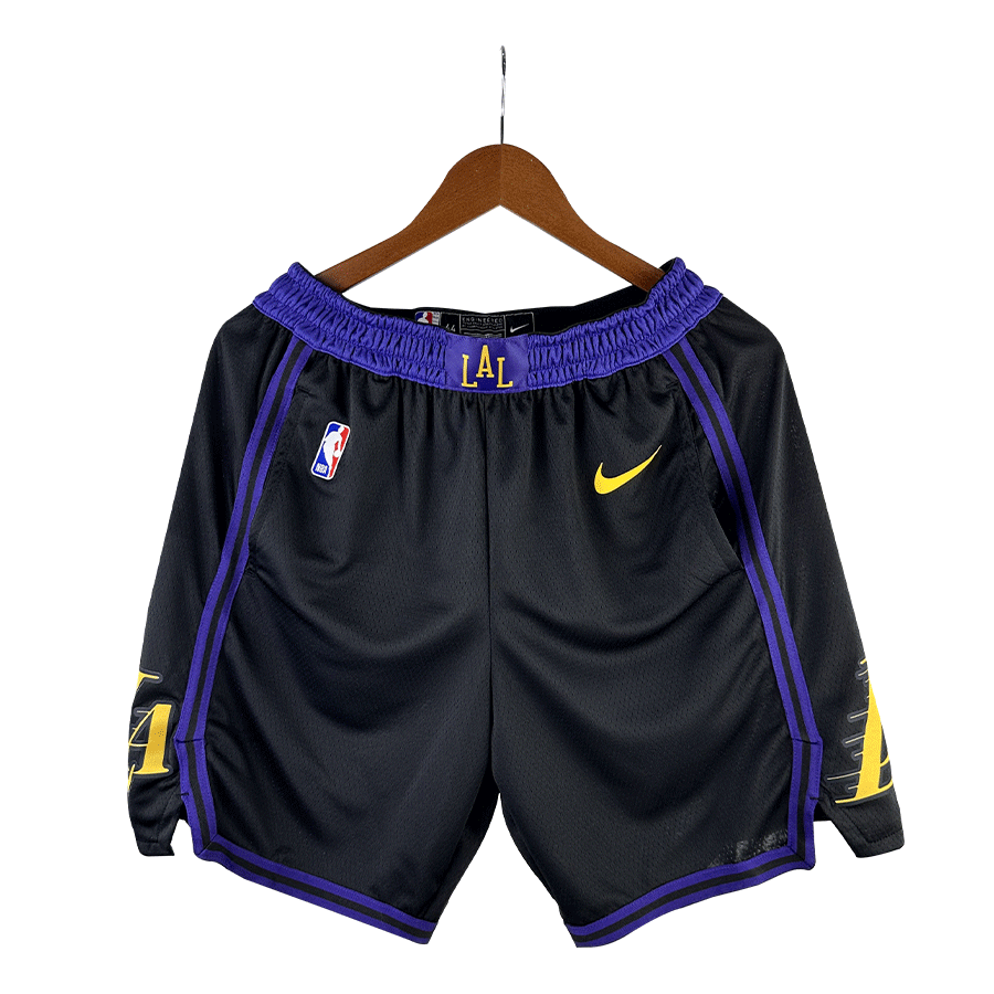 Men's Los Angeles Lakers Black Swingman NBA Shorts - City Edition 2024 ...