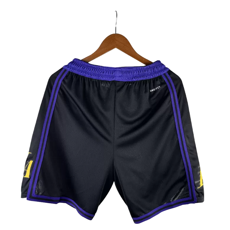 Men's Los Angeles Lakers Black Swingman NBA Shorts - City Edition 2024 - buybasketballnow