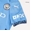 Kid's Manchester City Home Soccer Jersey Kit(Jersey+Shorts) 2024/25 - buybasketballnow