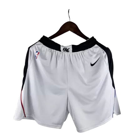 Men's Los Angeles Clippers NBA White Shorts - buybasketballnow