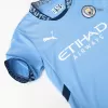 Kid's Manchester City Home Soccer Jersey Kit(Jersey+Shorts) 2024/25 - buybasketballnow